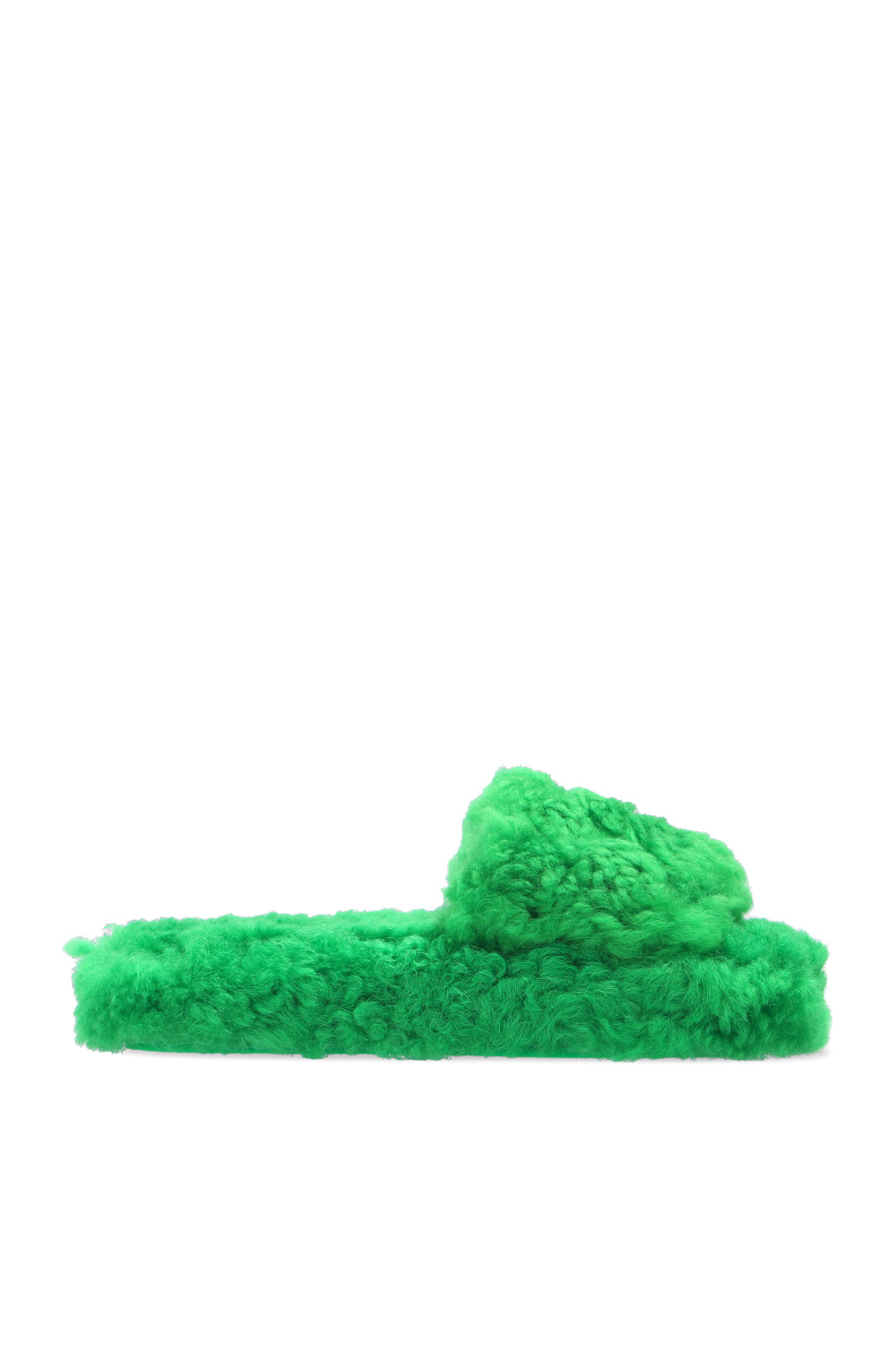 Lime green fluffy online slides